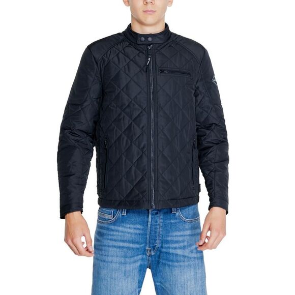 Replay Black Polyamide Jackets & Men's Coat - Picture 1 of 5
